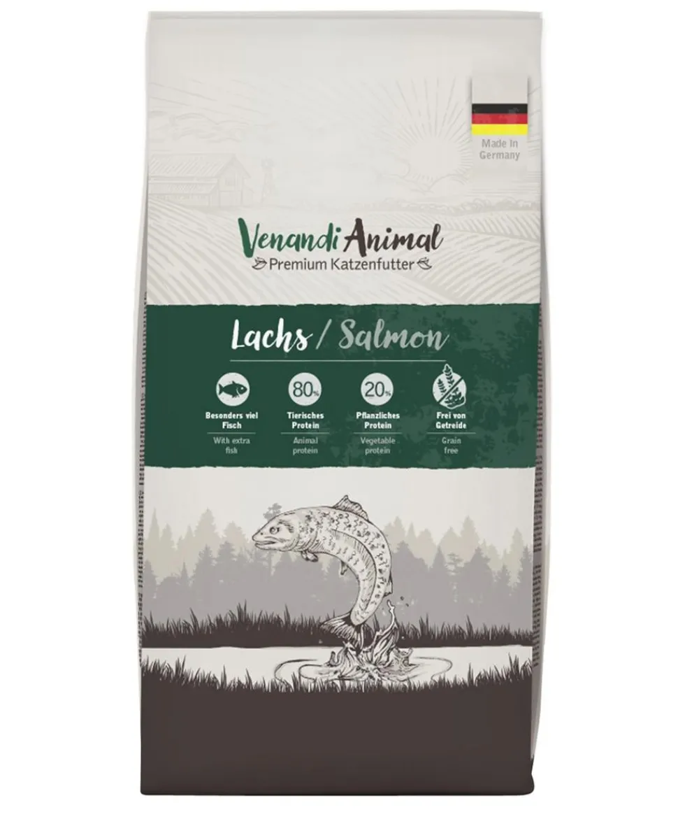 Venandi Animal Trockenfutter Katze|Nassfutter Katze - Trockenfutter für Katzen Adult