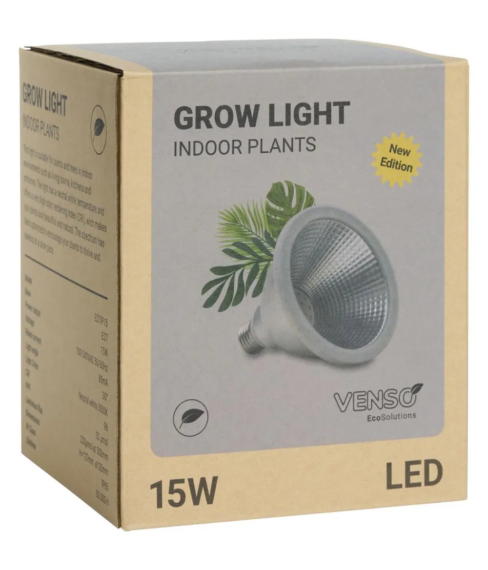 Venso Gewächshaus Zubehör > LED-Pflanzenlampe Indoor Plants E27, 15 W