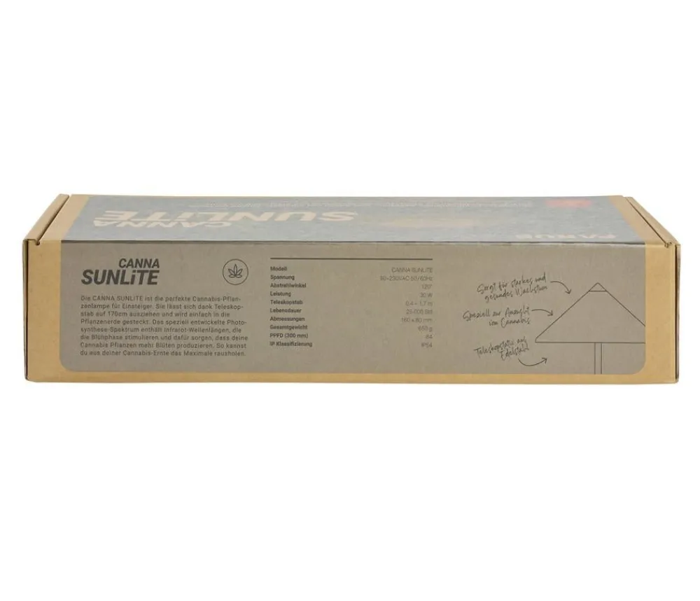 Venso Gewächshaus Zubehör - Pflanzleuchte Canna Sunlite, ca. B19/H95/T42 cm Anthrazit