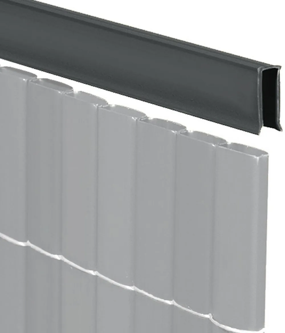 Videx Sichtschutz > Abdeck-U-Profil für Sichtschutz Rügen, ca. B150/H2/T1 cm