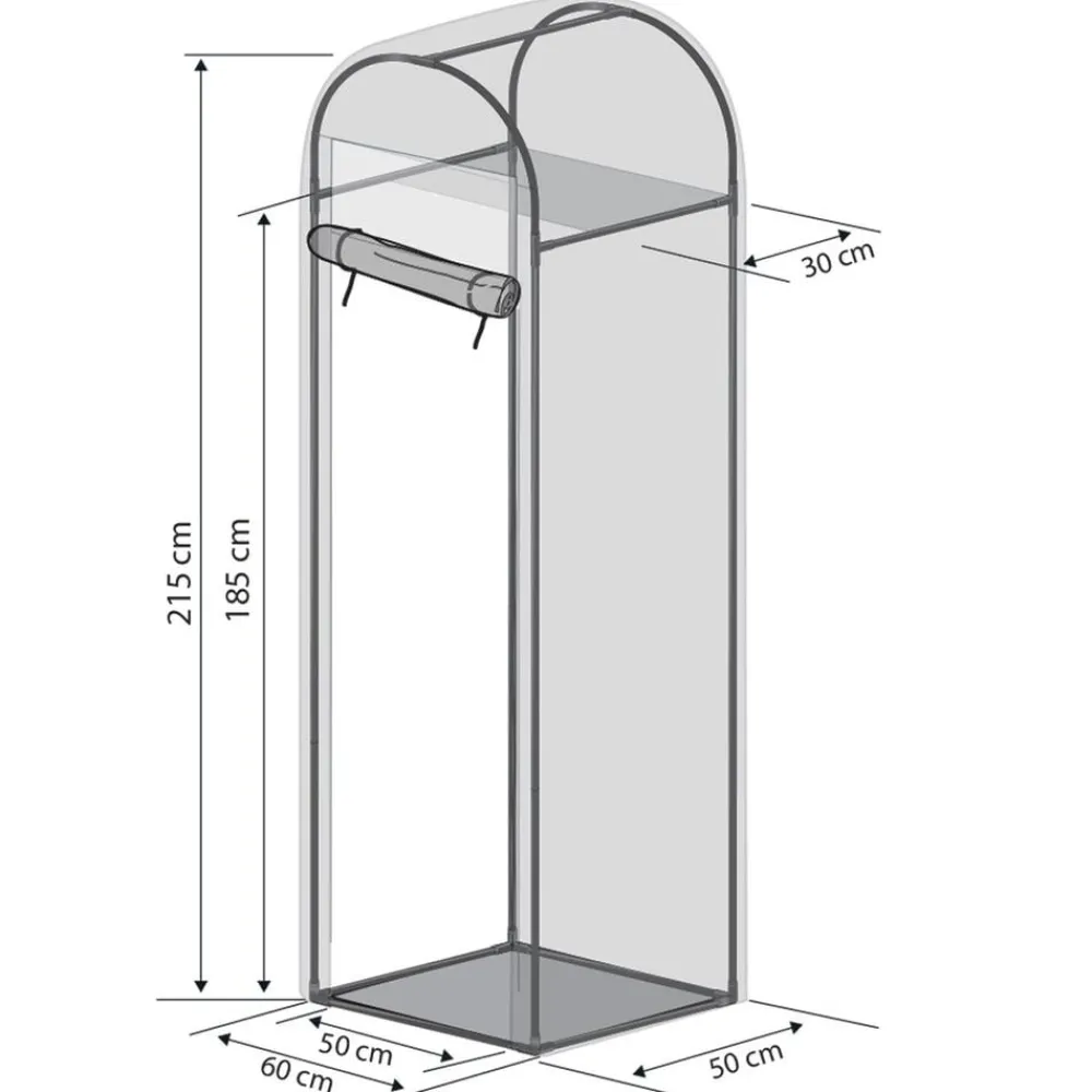 Videx Frostschutzhaus Snow, , ca. B58/H200/T48 cm Transparent New