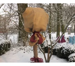 Videx Bastelbedarf|Pflanzenfolien & Ernteschutz - Juteband, ca. L300/B6 cm Dunkelrot