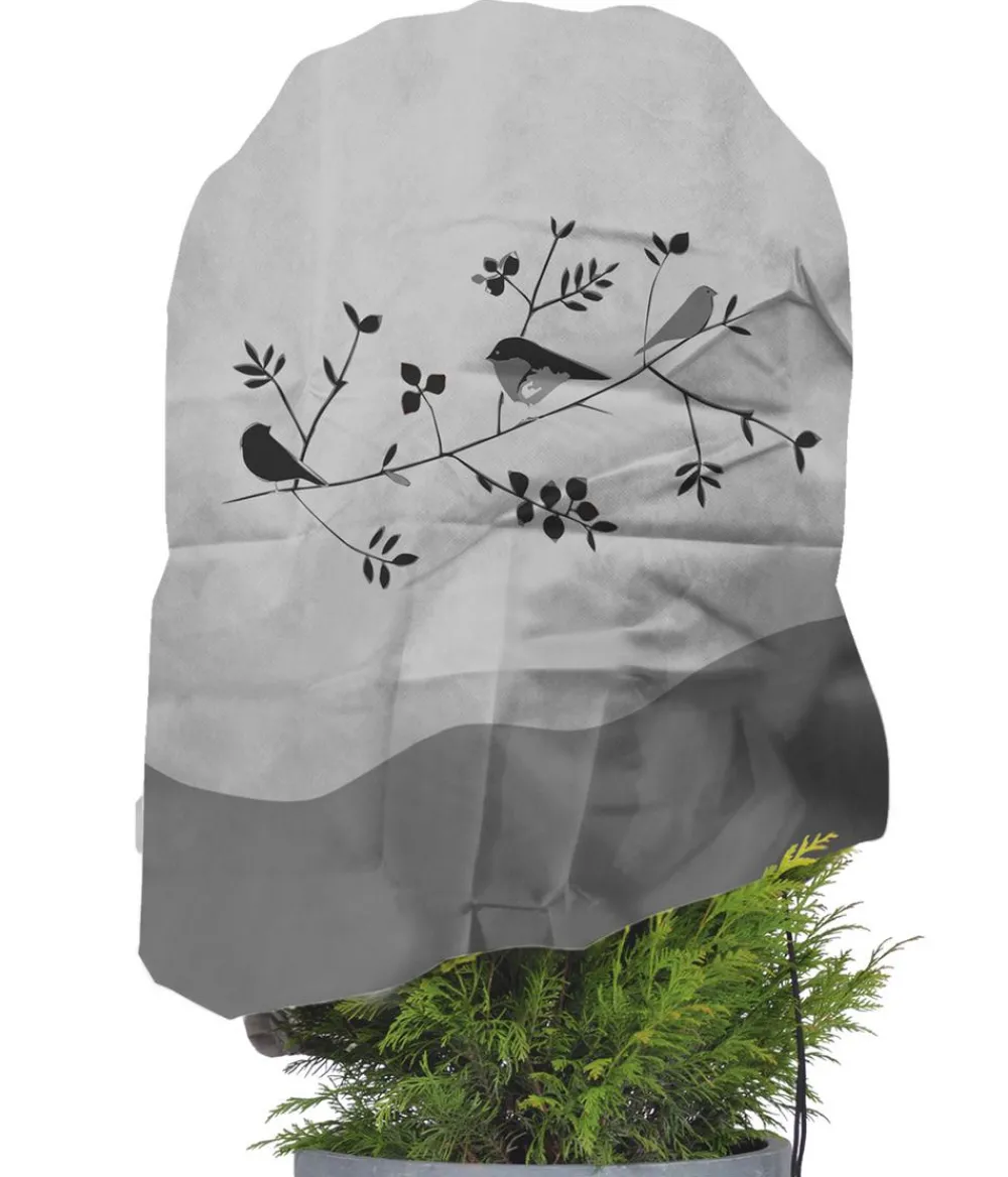 Videx Pflanzenfolien & Ernteschutz - Vlieshaube Vogelzweig, , ca. B110/H110 cm Grau
