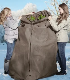 Videx Pflanzenfolien & Ernteschutz - Winterschutz Mega-Thermomantel, ca. Ø120/H250 cm Dunkelgrau