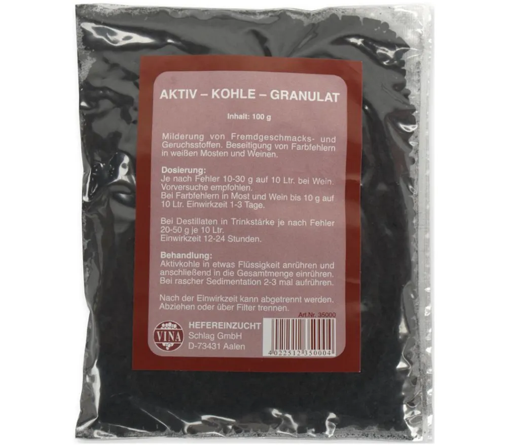 Vina Saft- & Weinherstellung|Einkochautomaten & Zubehör > Aktiv-Kohle-Granulat, 100 g