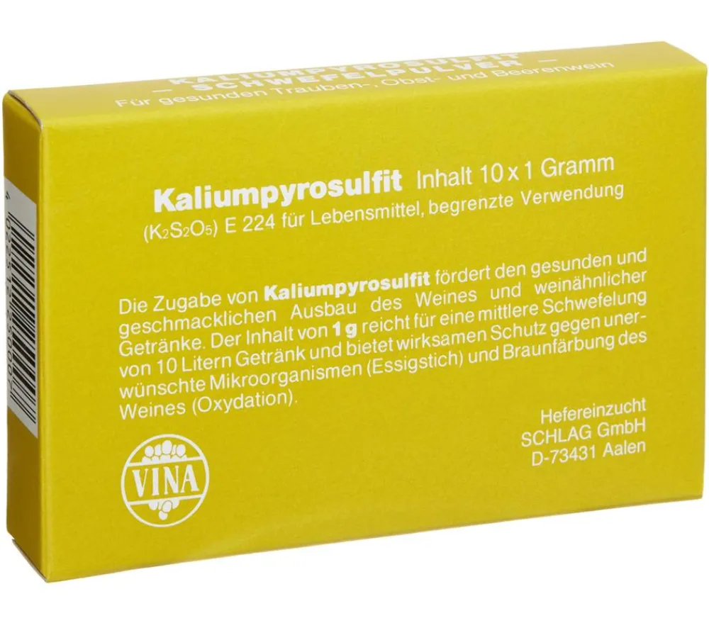 Vina Saft- & Weinherstellung - Kaliumpyrosulfit Schwefelpulver