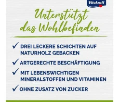 Vitakraft® Nagersnacks|Funktionelle Leckerlies - Kräcker® Original Calci-Fit für Chinchillas, 2er Pack