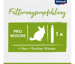 Vitakraft® Nagersnacks|Funktionelle Leckerlies - Kräcker® Original Calci-Fit für Chinchillas, 2er Pack