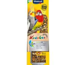 Vitakraft® Vogelfutter & Snacks - Kräcker® Original Feather Care für Großsittiche, 2er Pack