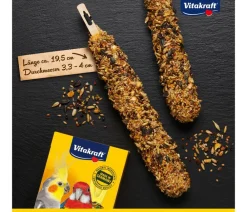 Vitakraft® Vogelfutter & Snacks - Kräcker® Original Feather Care für Großsittiche, 2er Pack