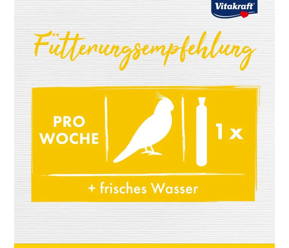 Vitakraft® Vogelfutter & Snacks - Kräcker® Original Feather Care für Großsittiche, 2er Pack