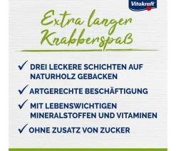 Vitakraft® Nagersnacks > Kräcker® Original + Frucht & Flakes für Hamster, 2er Pack