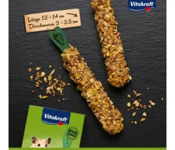 Vitakraft® Nagersnacks > Kräcker® Original + Frucht & Flakes für Hamster, 2er Pack
