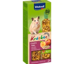 Vitakraft® Nagersnacks > Kräcker® Original + Frucht & Flakes für Hamster, 2er Pack