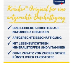 Vitakraft® Vogelfutter & Snacks > Kräcker® Original Mix + Ei / Frucht / Honig für Wellensittiche, 3er Pack