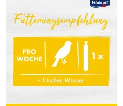 Vitakraft® Vogelfutter & Snacks - Kräcker® Original Mix + Ei / Frucht / Honig für Kanarien, 3er Pack
