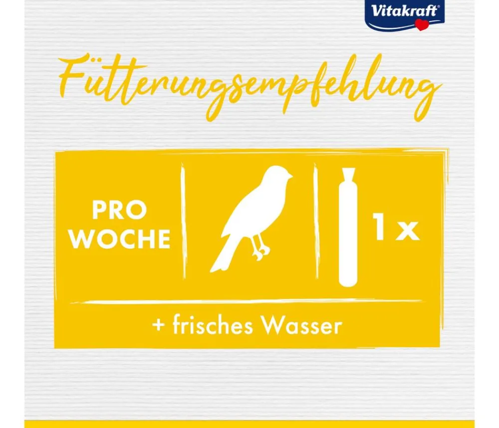 Vitakraft® Vogelfutter & Snacks - Kräcker® Original Mix + Ei / Frucht / Honig für Kanarien, 3er Pack