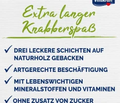 Vitakraft® Nagersnack Kräcker® Original Traube + Nuss für Zwergkaninchen, 2er Pack