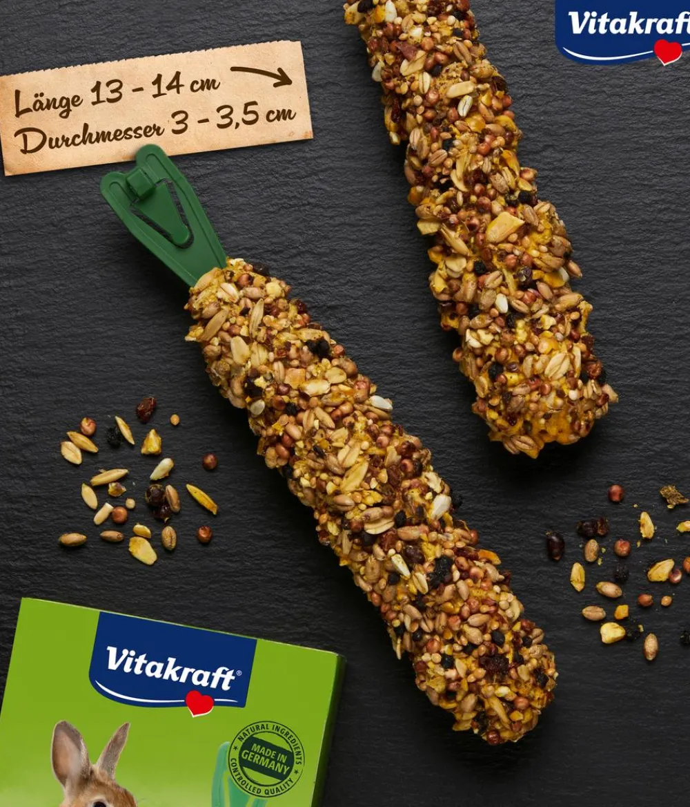 Vitakraft® Nagersnacks - Nagersnack Kräcker® Original Wald- + Holunderbeere für Zwergkaninchen, 2er Pack