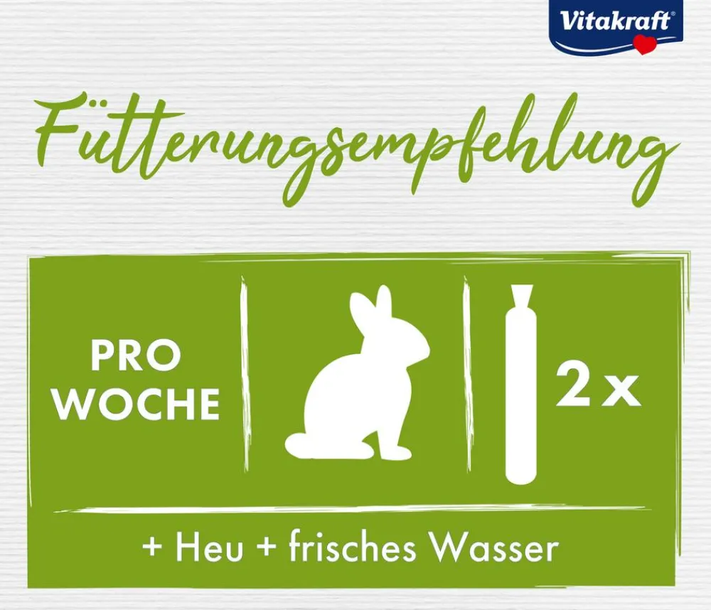 Vitakraft® Nagersnack Kräcker® Original Honig + Dinkel für Zwergkaninchen, 2er Pack New