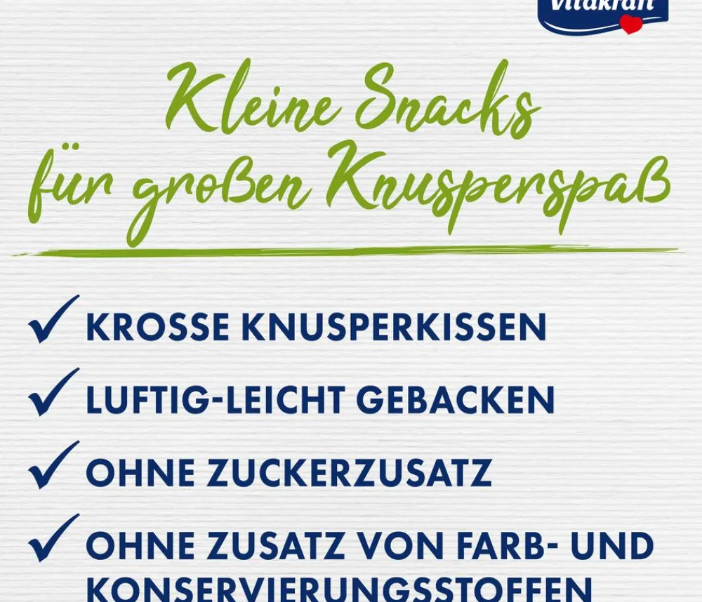 Vitakraft® Nagersnacks - Nagersnack Loftys Knusperkissen, 100 g