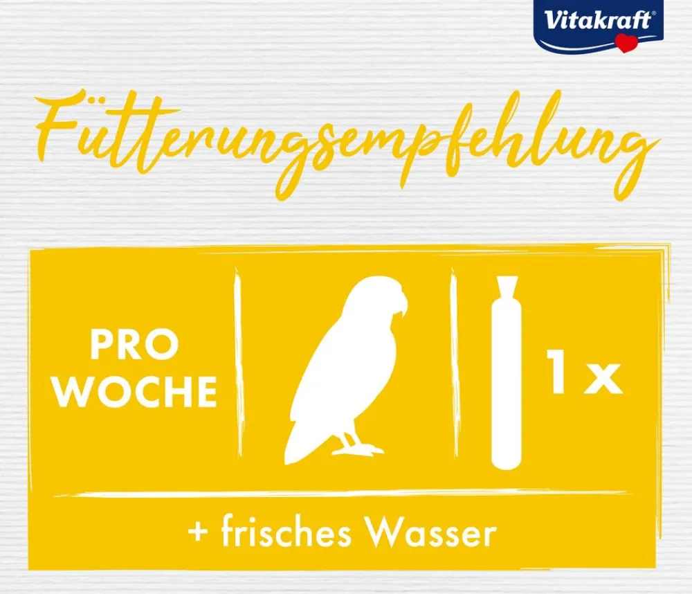 Vitakraft® Vogelsnack Kräcker® Original Honig + Sesam für kleine Papageien, 2er Pack Best