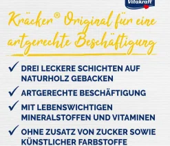 Vitakraft® Vogelfutter & Snacks - Vogelsnack Kräcker® Original Kiwi + Citrus für Großsittiche, 2er Pack