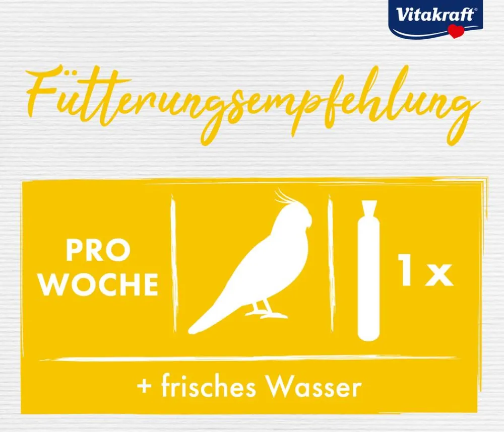 Vitakraft® Vogelfutter & Snacks - Vogelsnack Kräcker® Original Kiwi + Citrus für Großsittiche, 2er Pack