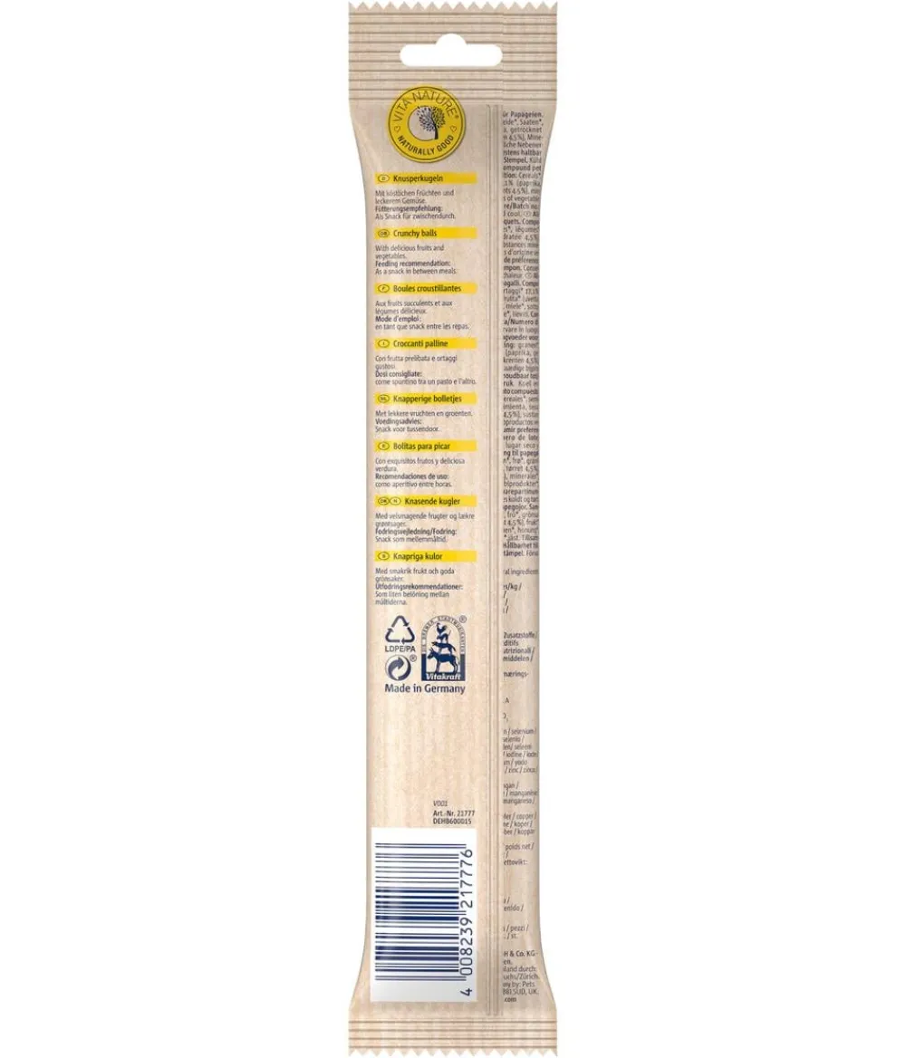 Vitakraft® Vogelfutter & Snacks - Vogelsnack Vita Nature® Rollinis® für Papageien