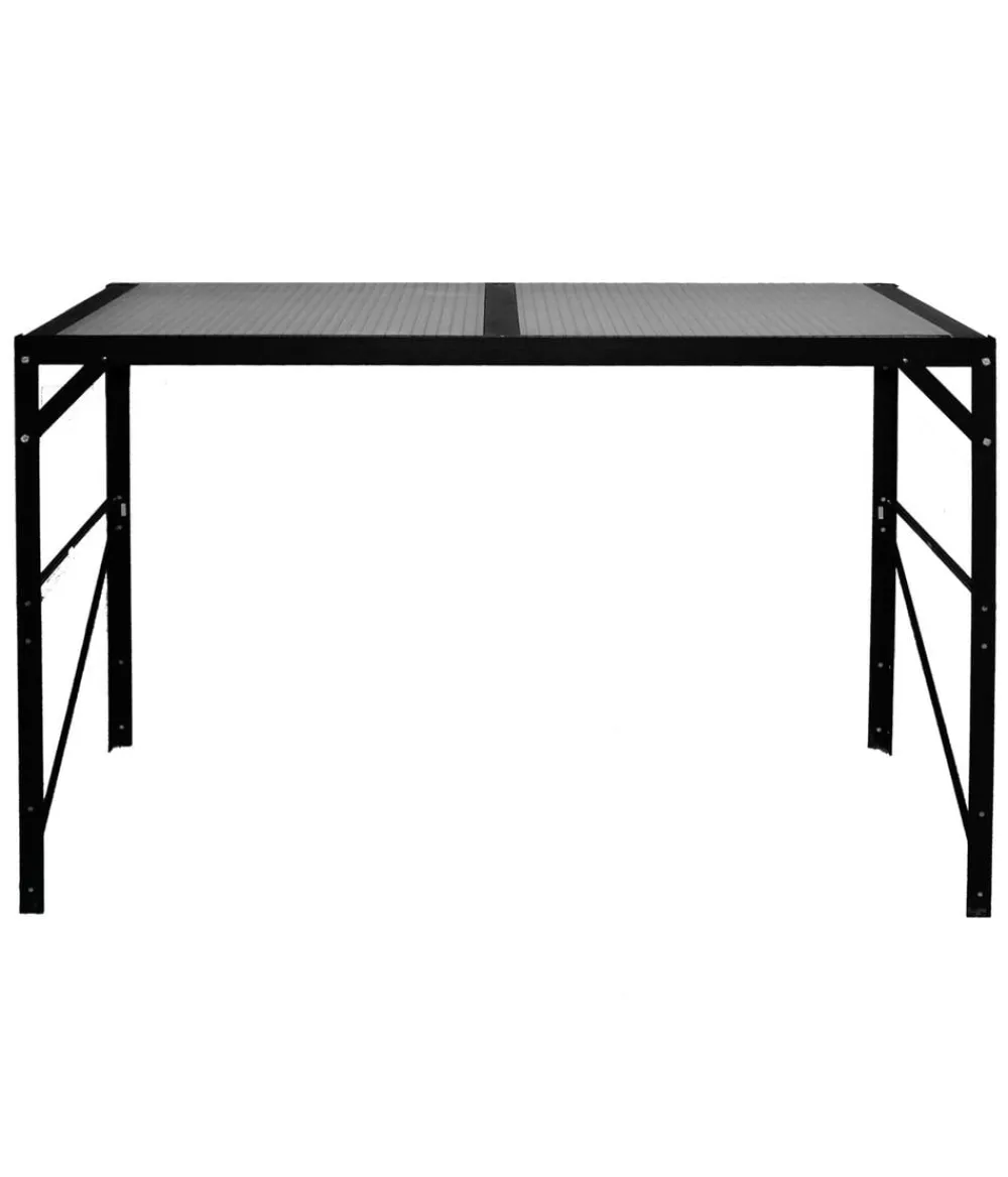 Vitavia Gewächshaus Zubehör - Aluminiumtisch, 1 Ablage Schwarz