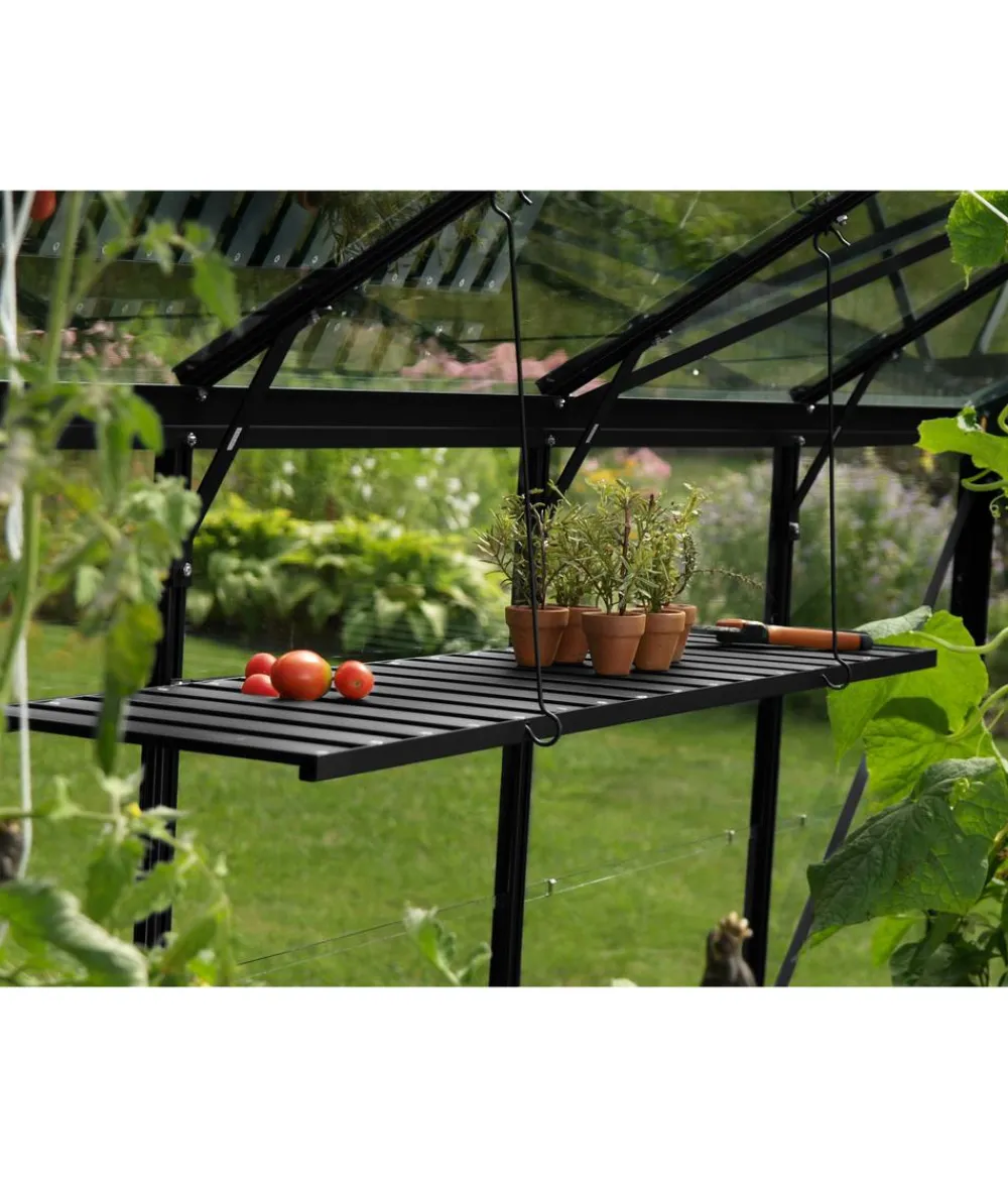 Vitavia Gewächshaus Zubehör - Alu-Regal Schwarz