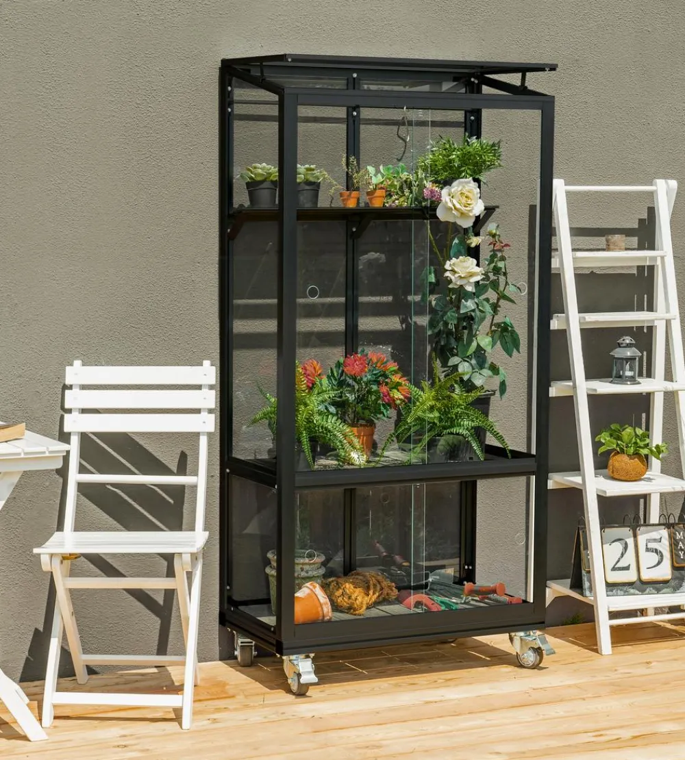 Vitavia Gewächshäuser > Balkongewächshaus Vila 350, ca. B81/H168/T43 cm