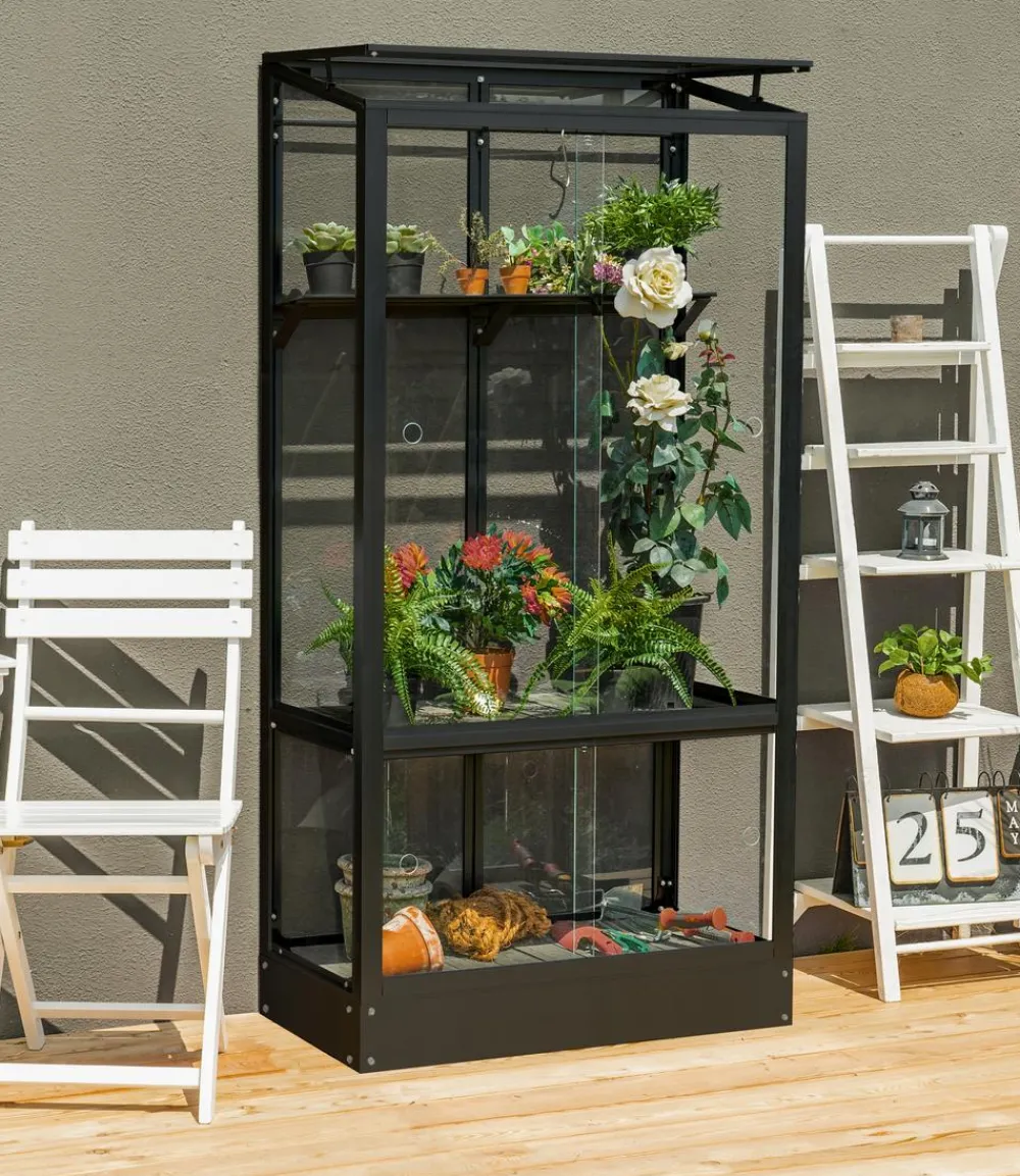 Vitavia Gewächshäuser > Balkongewächshaus Vila 350, ca. B81/H166/T43 cm