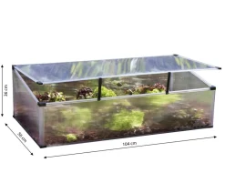 Vitavia Frühbeet Feronia, ca. B104/H36/T56 cm Transparent Clearance