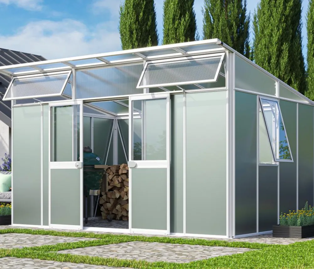 Vitavia Gartenhäuser & Gerätehäuser - Gerätehaus Atlas 11500, ca. B393/H242/T295 cm Weiß