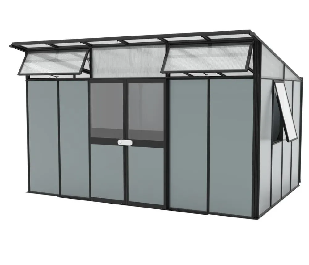 Vitavia Gerätehaus Atlas 11500, ca. B393/H242/T295 cm Schwarz Hot