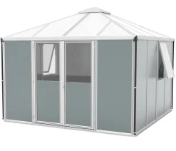 Vitavia Gartenhäuser & Gerätehäuser - Gerätehaus Sidera, ca. B322/H265/T322 cm Silber