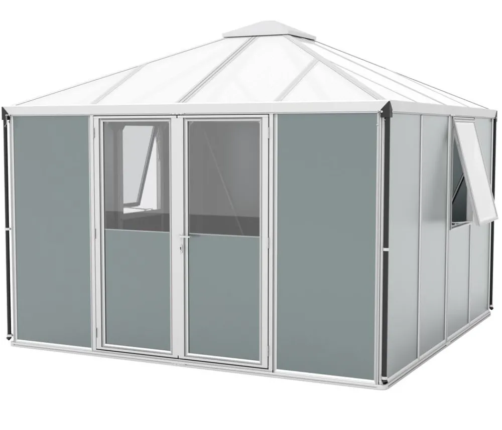 Vitavia Gartenhäuser & Gerätehäuser - Gerätehaus Sidera, ca. B322/H265/T322 cm Silber