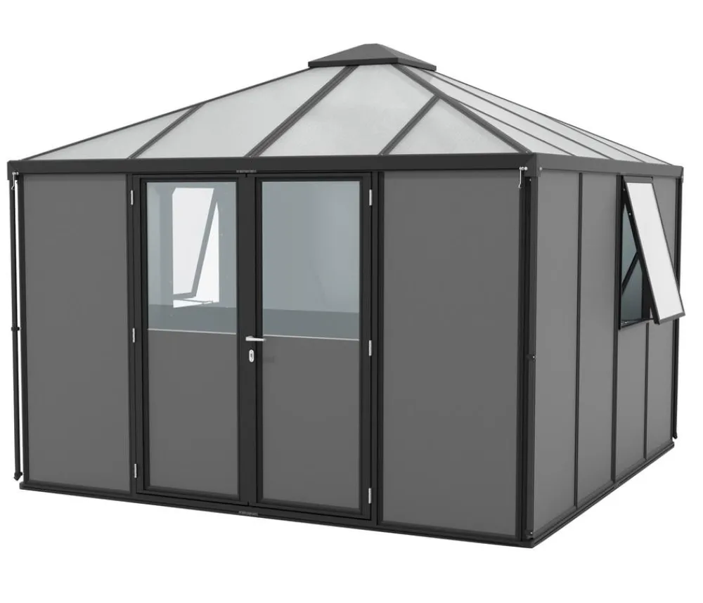 Vitavia Gerätehaus Sidera 10200 ESG/HKP, ca. B321,5/H264,5/T321,5 cm Schwarz Outlet