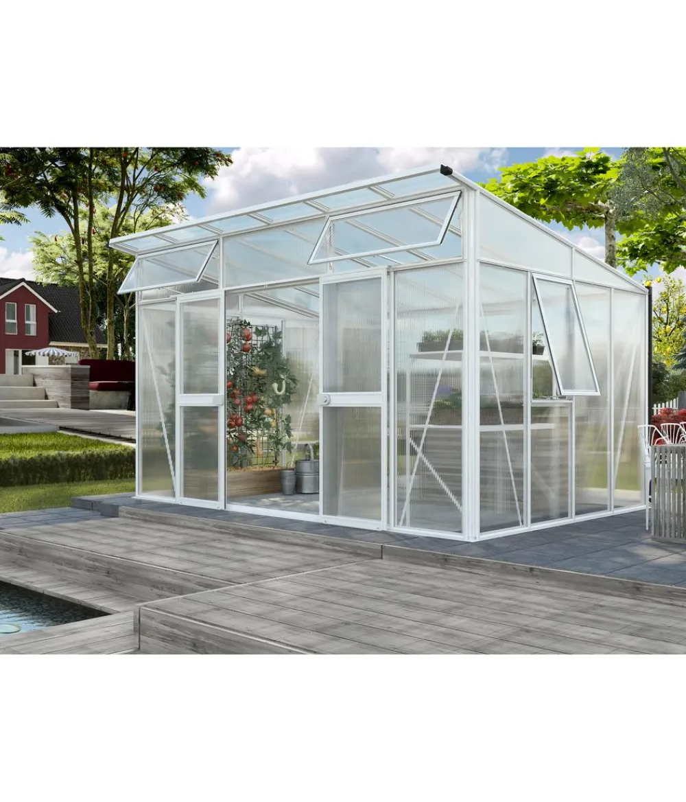 Vitavia Gewächshäuser - Gewächshaus Artemis 11500 HKP, ca. B393/H242/T295 cm Weiß