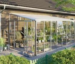 Vitavia Gewächshaus Athene 11900 ESG/HKP, ca. B460/H239/T266 cm Silber Best