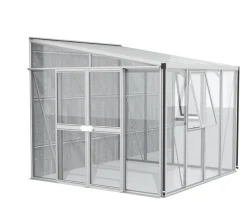 Vitavia Gewächshäuser - Gewächshaus Athene 7000 ESG/HKP, ca. B271/H239/T266 cm Silber