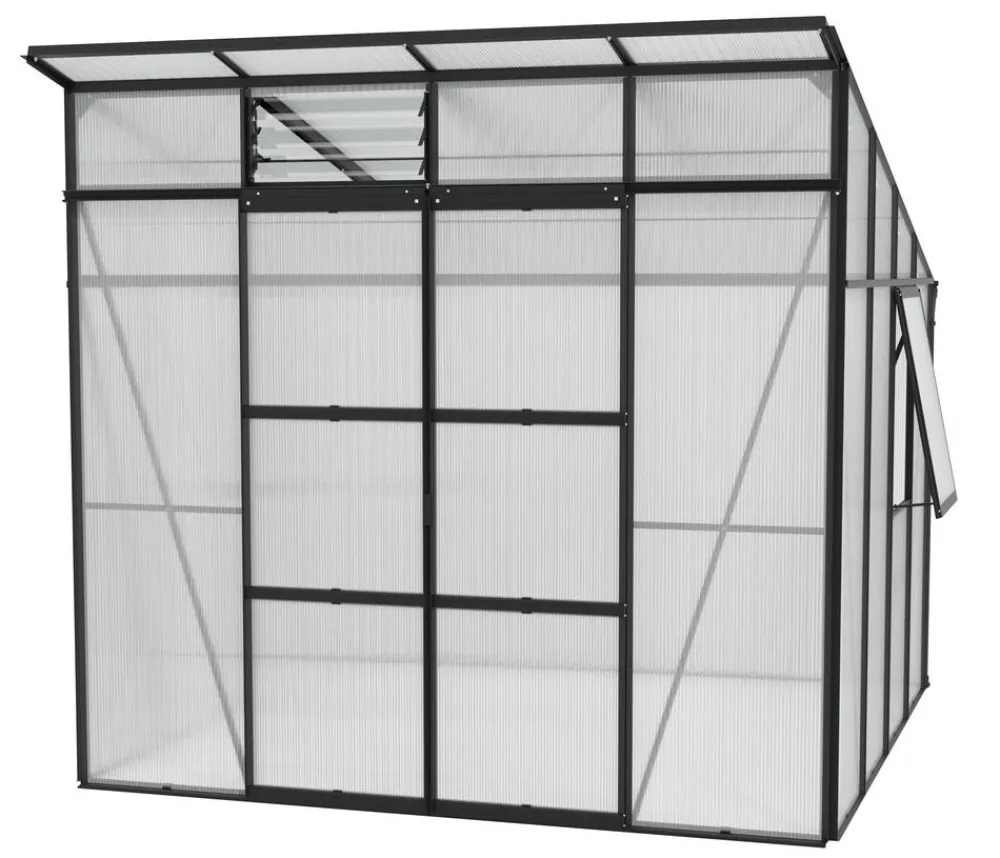 Vitavia Gewächshäuser > Gewächshaus Iduna 7600 HKP, inkl. Stahlfundamentrahmen, ca. B258/H246/T292 cm