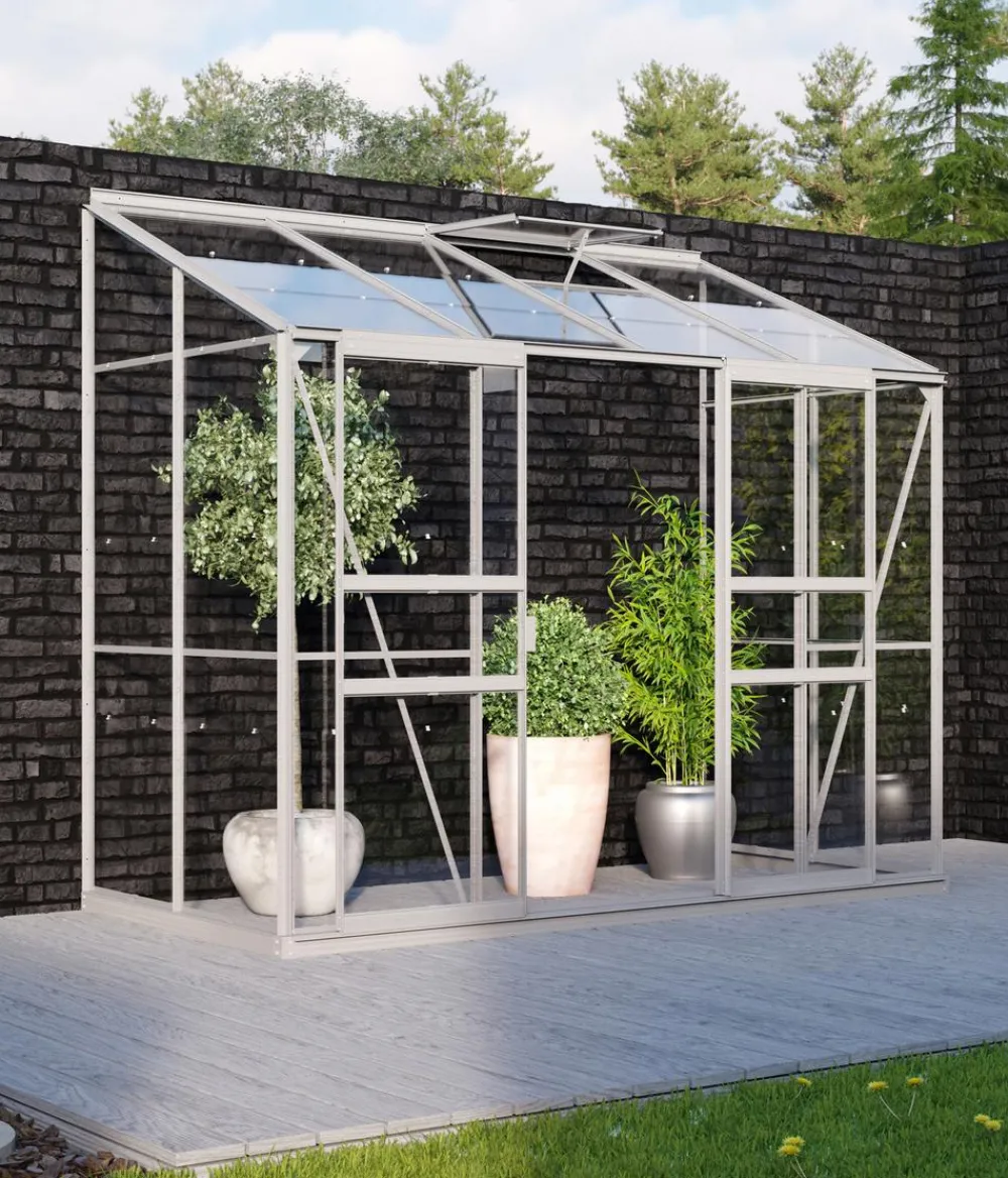 Vitavia Gewächshäuser > Gewächshaus Iris 3300 ESG, ca. B255/H222/T132 cm