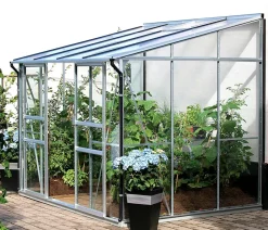 Vitavia Gewächshaus Iris 5200 ESG/HKP, ca. B262/H221/T201 cm Silber Outlet