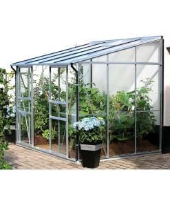 Vitavia Gewächshaus Iris 5200 ESG/HKP, ca. B262/H221/T201 cm Silber Outlet
