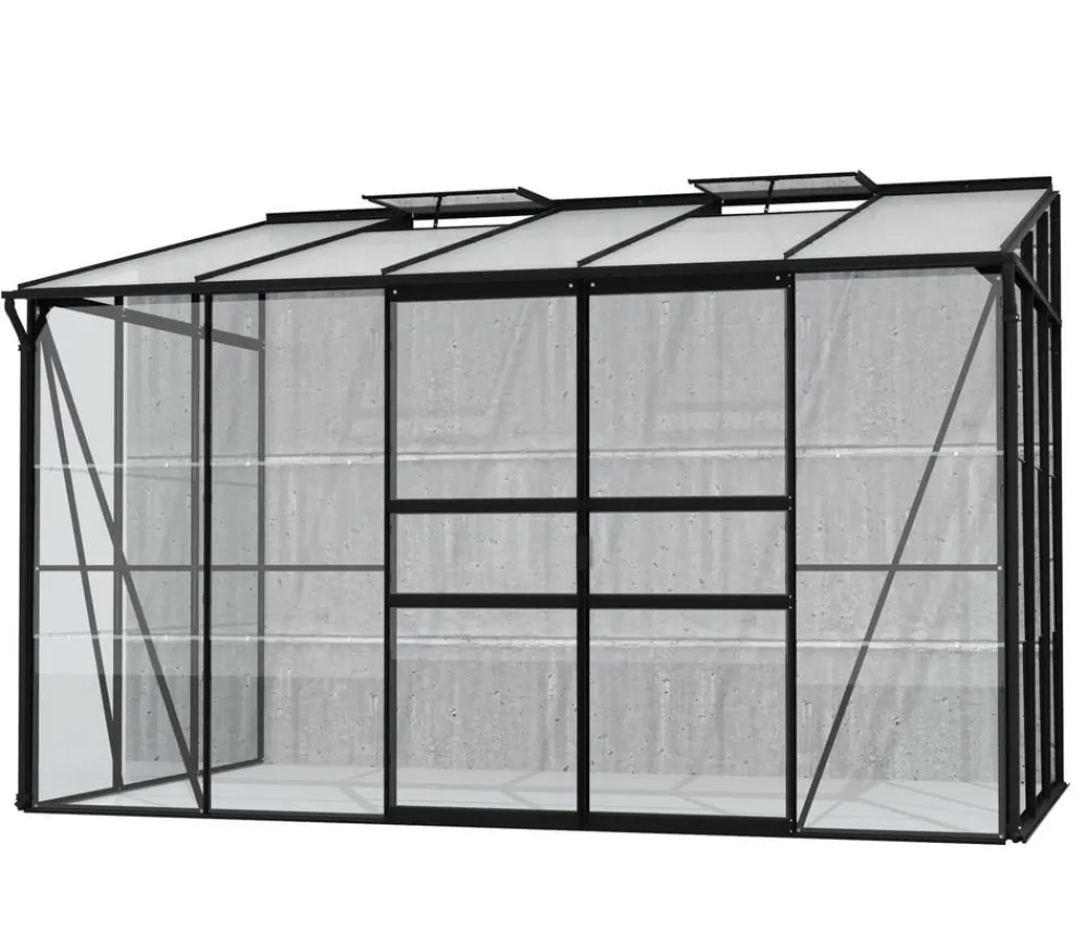 Vitavia Gewächshäuser > Gewächshaus Iris 6500 ESG/HKP, ca. B324/H221/T201 cm
