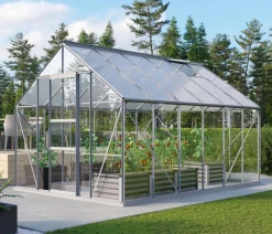 Vitavia Gewächshäuser - Gewächshaus Neptun 9900, ESG/HKP Silber