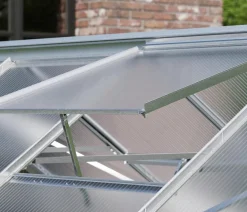 Vitavia Gewächshäuser - Gewächshaus Neptun 8300 HKP, ca. B257/H230/T321 cm Silber
