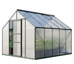 Vitavia Gewächshäuser - Gewächshaus Neptun 8300 HKP, ca. B257/H230/T321 cm Dunkelgrün